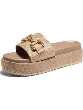 Women's Coffee Comfortable Stylish Casual Beach Style Round Open Toe Sandals